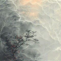 Abstract soft delicate background. Mysterious surreal landscape. Fantasy world.