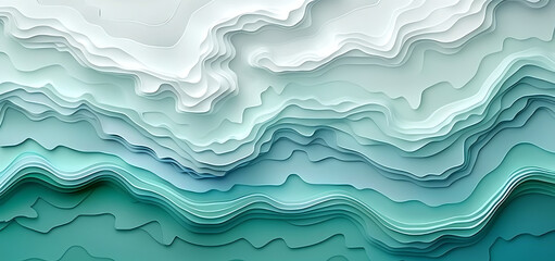 Obraz premium Abstract Fluid Dark blue and light blue gradient 3D realistic background.