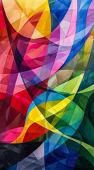 Obraz premium Colorful abstract geometric shapes
