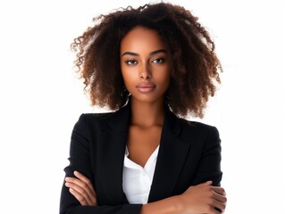 a woman with her arms crossed