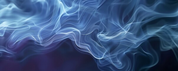 Blurred Smoky Blue Shapes