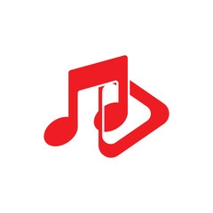 music note icon vector design element logo template