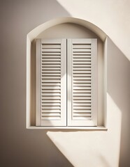 white window with a wall