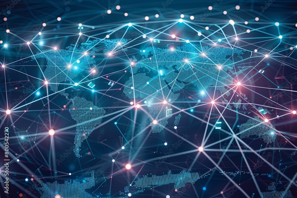 Poster global digital network: mapping the connected world