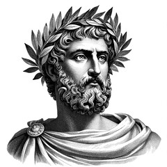 Themistocles Portrait Commemorates Heroic Exploits, generative AI