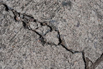 Textures with cracks on the cement floor