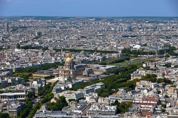 Aerial view of the Hôtel national des Invalides in Paris