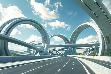 High-Speed Urban Highway VR: Hyper Loop-Inspired Digital Imagery