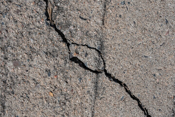 Textures with cracks on the cement floor