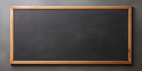Empty Slate: Mockup of School Chalkboard, Ready for Creativity to Begin