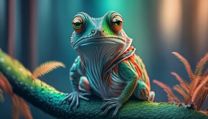 frog, background, material, illustration, art, graphic, design, cool, designer, Generative AI - obrazy, fototapety, plakaty