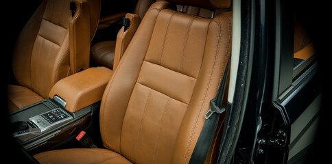Drivers seat in a suv