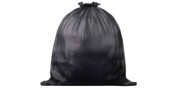 Garbage bags isolated on a transparent background