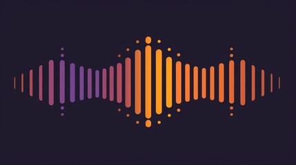 Obraz premium Creative vector icons of sound waves breaking a barrier, perfect for concepts of communication breakthroughs