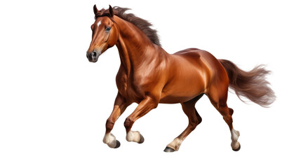 Obraz premium running horse isolated on a transparent background
