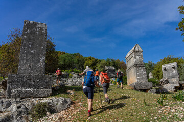 Wandern Gruppe in der Türkei: Lykischer Weg, Küstenwanderung an der türkischen Riviera mit...