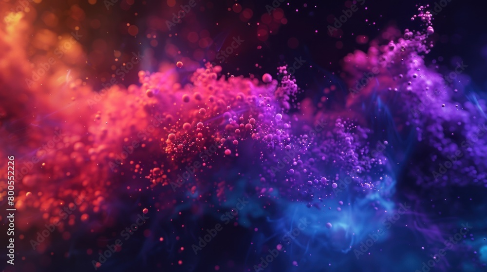 Aufkleber sparkling abstract background colored explosion liquid particles.