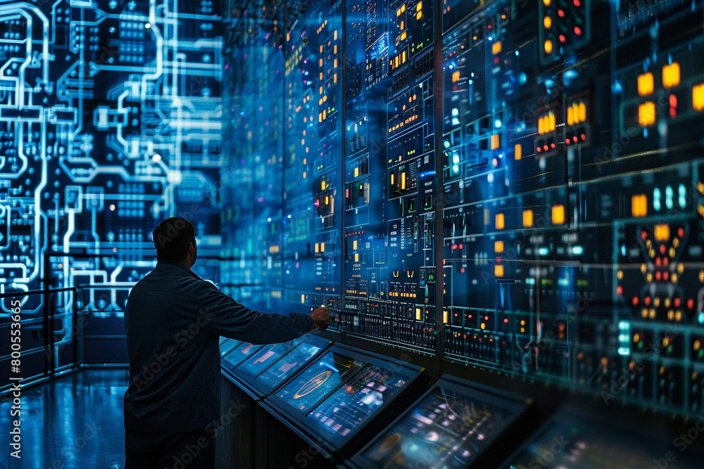 Poster a behind-the-scenes look at the high-tech monitoring systems used in modern power stations