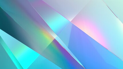 minimal abstract background with glass polished multicolored gradient surfaces