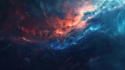 abstract wallpaper with cosmic fantasy universe and energetic colors
