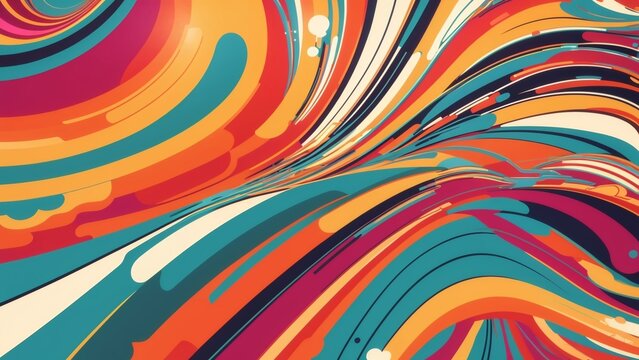 Fond graphique, abstrait, Disco, Funk, Hippie, ann&eacute;e 70, Glamour, R&eacute;volution, 