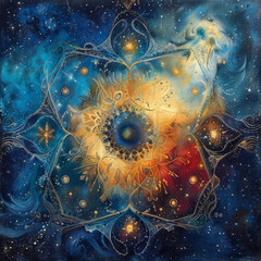 Arabesque Cosmos Celestial Harmony