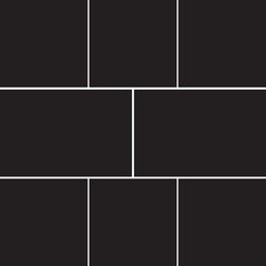 8 photos collage frame vector, photo frame collage