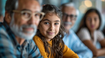 Obraz premium A family attending a seminar on financial planning and life insurance, gaining valuable knowledge and insights for securing their future.