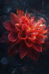 Obraz premium Explore a radiant portrayal of a blossoming heart symbolizing vitality and wellness, perfect for health-centric platforms.