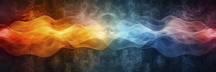 Fototapeta premium Experience an array of serene rhythms in vibrant hues, a fusion of balance and inspiration perfect for enhancing wellness apps.