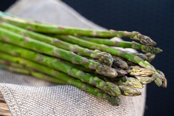 Bunch of fresh asparagus.