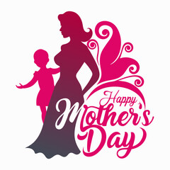 Happy Mother's Day vector illustration