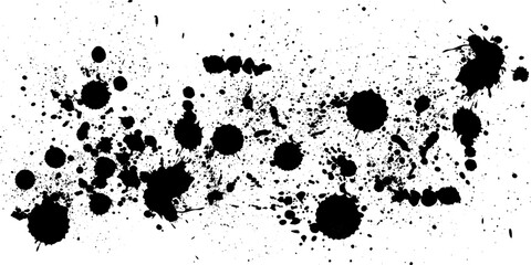 Black and white blotches brush strokes graphic effect background design element for illustration background. Vector