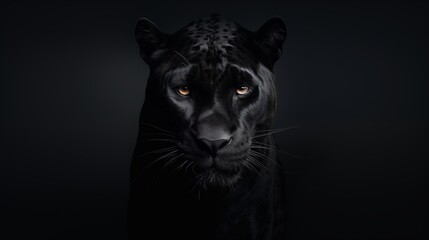 Front view of Panther on dark background.