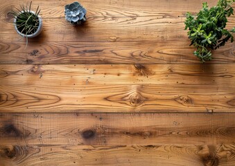oak worktop table in top down view, realistic and natural