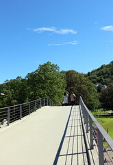 Karlssteg in Freiburg im Frühling