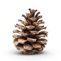 pine cone isolated on white