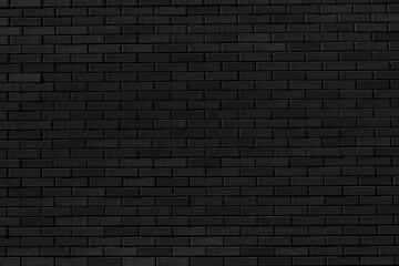 Black Brick wall. Construction abstract background.