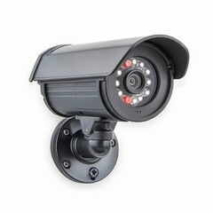 a security camera mounted on a wall - obrazy, fototapety, plakaty