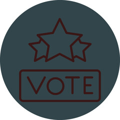 Rating Grey Red Line Circle Icon Line Circle Icon