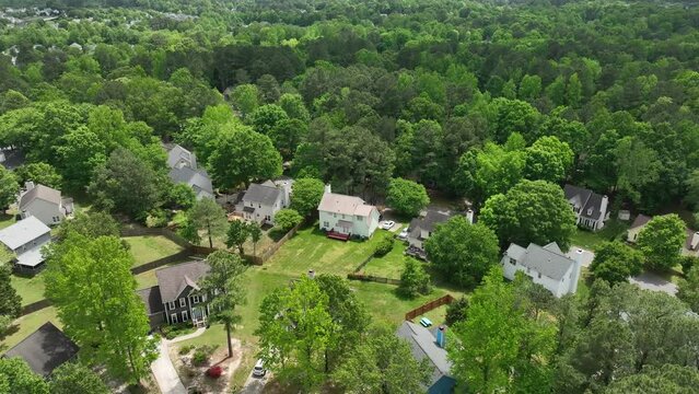 Suburbs in North Raleigh, NC.