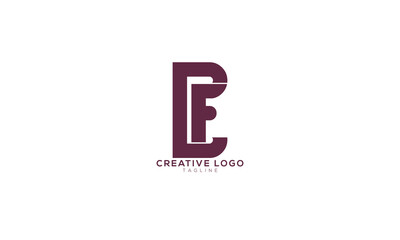 CF FC Abstract initial monogram letter alphabet logo design