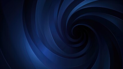 An artistic representation of a gradient spiral dominating the frame with multiple shades of blue creating a calming and serene effect