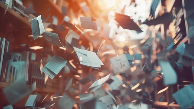 marketing wallpaper with several and dynamic shapes and materials 
