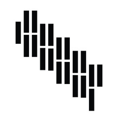 Contrasting Harmony: Black Brick Background