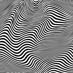 Linear Waves: Black Lines on White Background