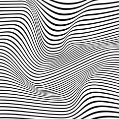 Linear Waves: Black Lines on White Background