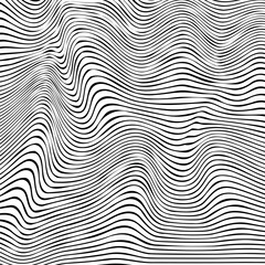 Linear Waves: Black Lines on White Background