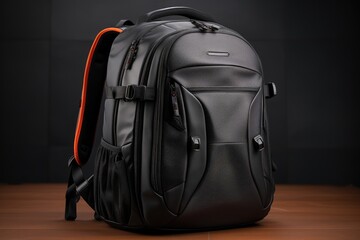 a picture blank backpack, meticulously styled and photographed against a backdrop that enhances its design and functionality