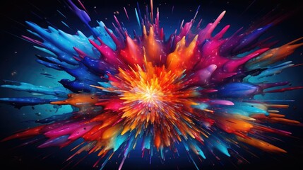 A photo abstract and pulsating artwork inspired by the visuals of an intense and psychedelic light show
